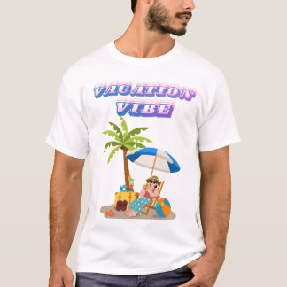 Camiseta de Praia Boys Vacation Vibe | Férias de V