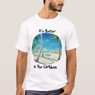 Camiseta de praia de Caribe tropical