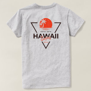 Camiseta de Praia Tropical Havaiana Vintage Surfan