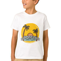 Camiseta de Praia Verão para Crianças