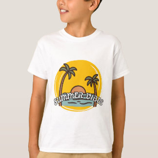 Camiseta de Praia Verão para Crianças