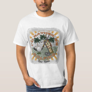 Camiseta De preferência Jogando Golfe