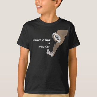 Camiseta de Preguiça Pendurada Pausou Meu Jogo par