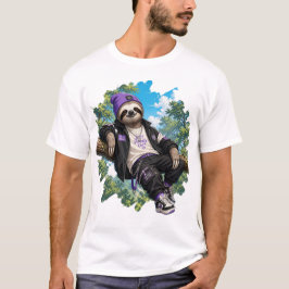 Camiseta de Preguiça Relaxada