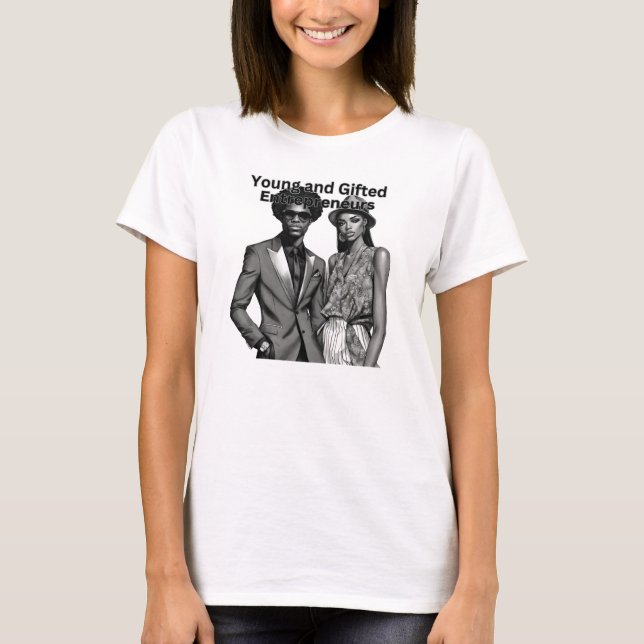 Camiseta de presente de negócios para jovens empre (Frente)
