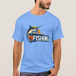 Camiseta de Presente de Pesca de Barco de Peixe de