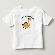 Camiseta de Presente para Crianças com Nome Dinoss