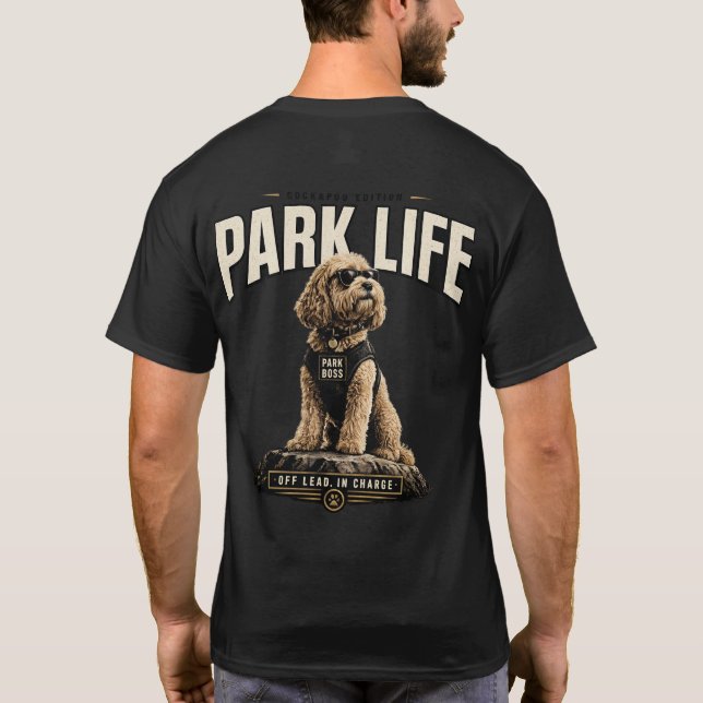 Camiseta de Presente para Dono de Cockapoo Vida no (Verso)