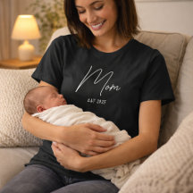Camiseta de Presente para Mãe Recém-Constituída