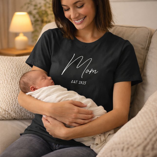 Camiseta de Presente para Mãe Recém-Constituída (Criador carregado)