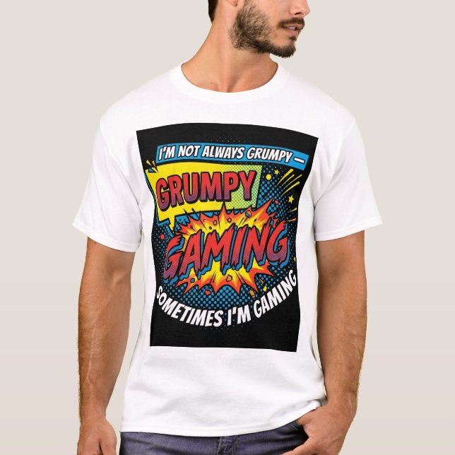 Camiseta de Presente Pop Art de Quadrinhos (Frente)