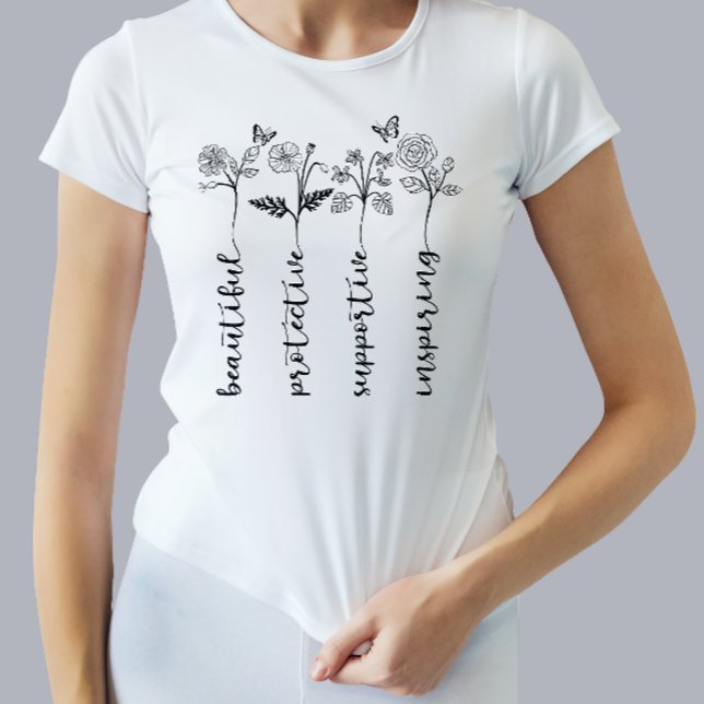 Camiseta de presentes para Dia de as mães de flore (Criador carregado)