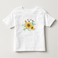camiseta de primavera de girassol