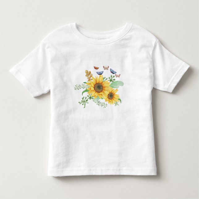 camiseta de primavera de girassol (Frente)