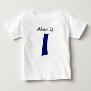 Camiseta de primeiro aniversario Personalizável Id