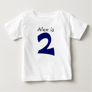 Camiseta de primeiro aniversario Personalizável Id
