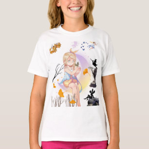 Camiseta de Princesa Fada Anime Fofa