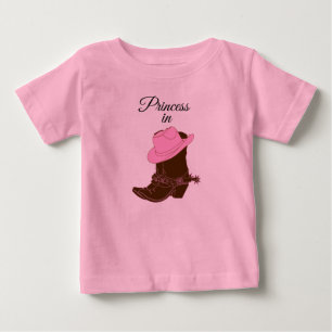 Camiseta de princesa para crianças pequenas