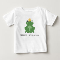Camiseta de príncipe sapo para bebê criança crianç