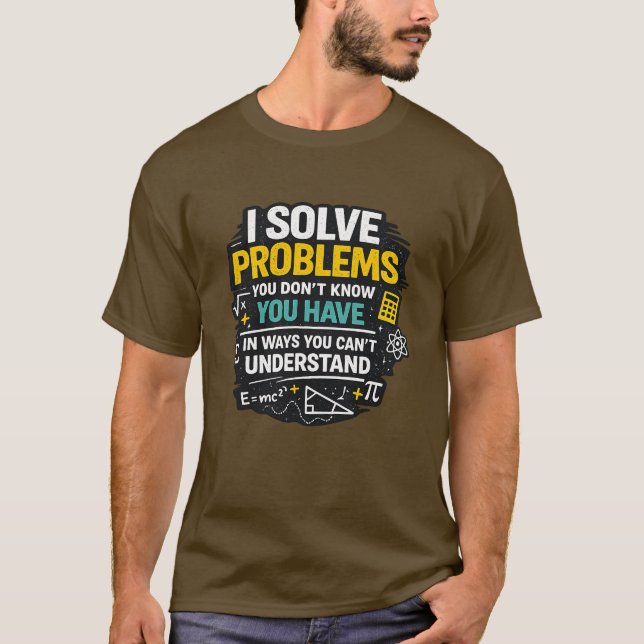 Camiseta de Professor de Matemática Engraçado Eu R (Frente)