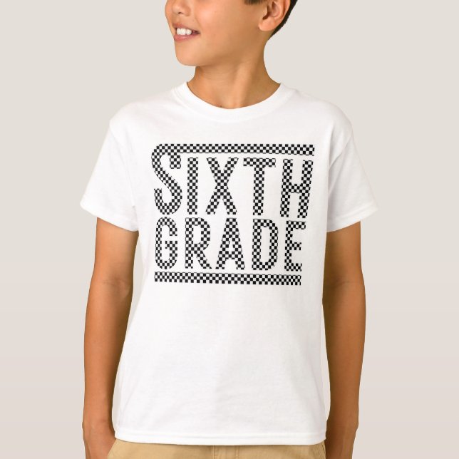 Camiseta de Professor do 6º Ano, Camisa do Sexto A (Frente)