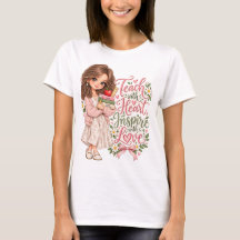 Camiseta de Professor - Ensine com Coração, Inspir