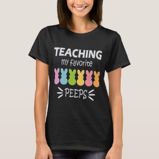 Camiseta de professora da Páscoa ensinando coelhin