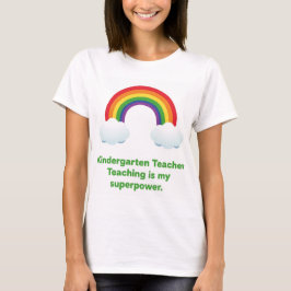 Camiseta de Professora de Jardim de Infância 