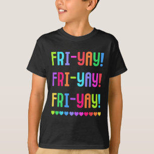 Camiseta de Professora Friyay Feliz Fri-yay Amante