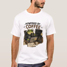 Camiseta de Programador Engraçado Alimentado por C