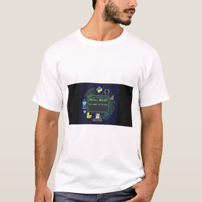 Camiseta de Programador Olá Mundo | Vida de Codifi (Frente)