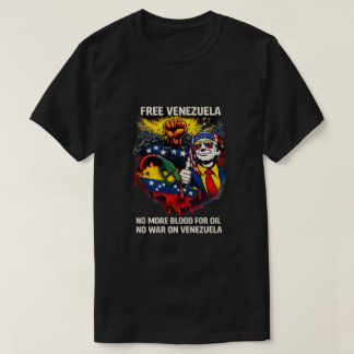 Camiseta de Protesto Contra a Guerra - Venezuela L