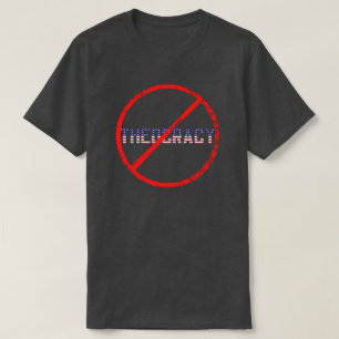 Camiseta de Protesto Igreja & Estado Sem Teocracia