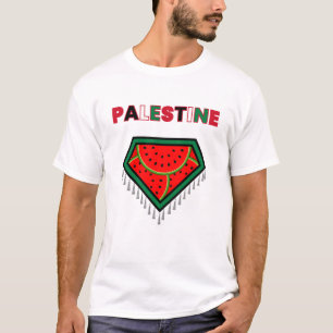 Camiseta de Protesto Palestina Livre - Watermelon