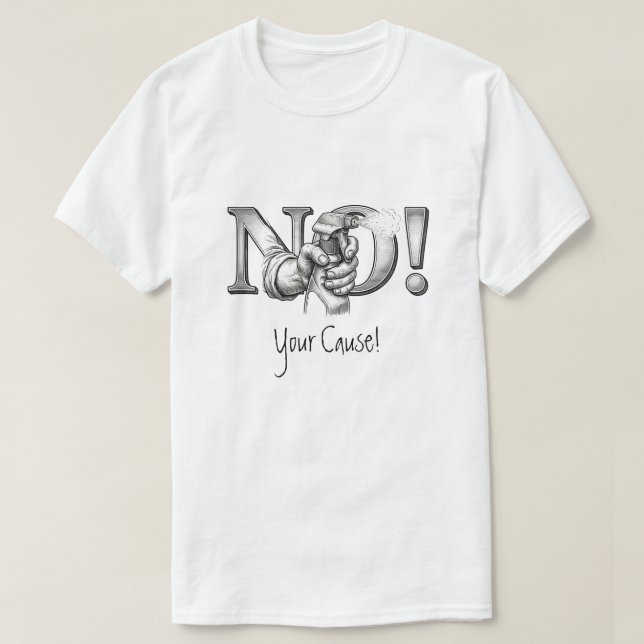 Camiseta de Protesto Personalizável (Frente do Design)