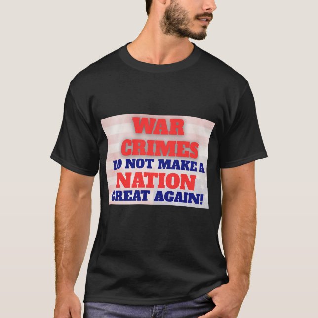 Camiseta de Protesto, Protesto Contra Crimes de Gu (Frente)