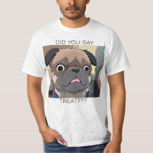 camiseta de quadrinho do PUG