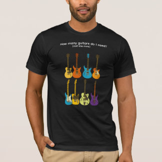 Camiseta De quantas guitarras eu preciso? (só mais uma)