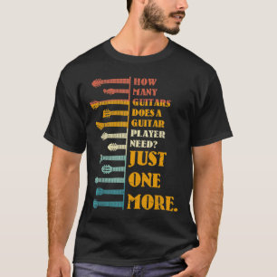 Camiseta De Quantas Guitarras Um Músico Precisa