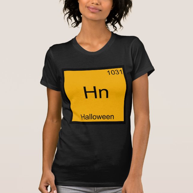Camiseta de Química de Meme Divertido de Halloween (Frente)