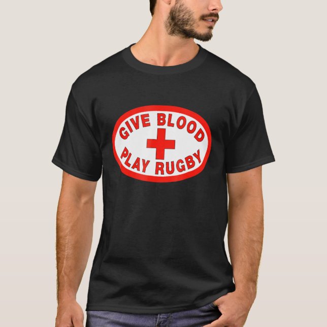 Camiseta Dê Râguebi ao Sangue (Frente)