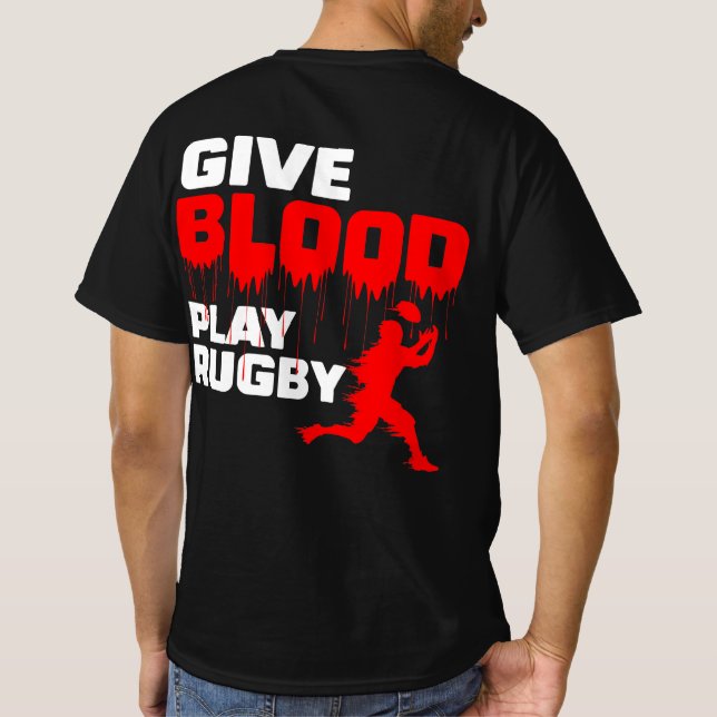 Camiseta Dê Râguebi ao Sangue (Verso)