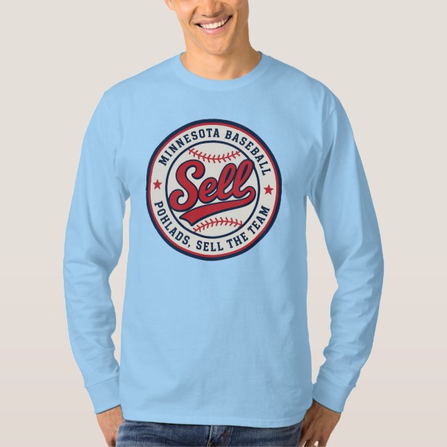 Camiseta de Rallye de Fã de Beisebol Retro de Minn (Frente)