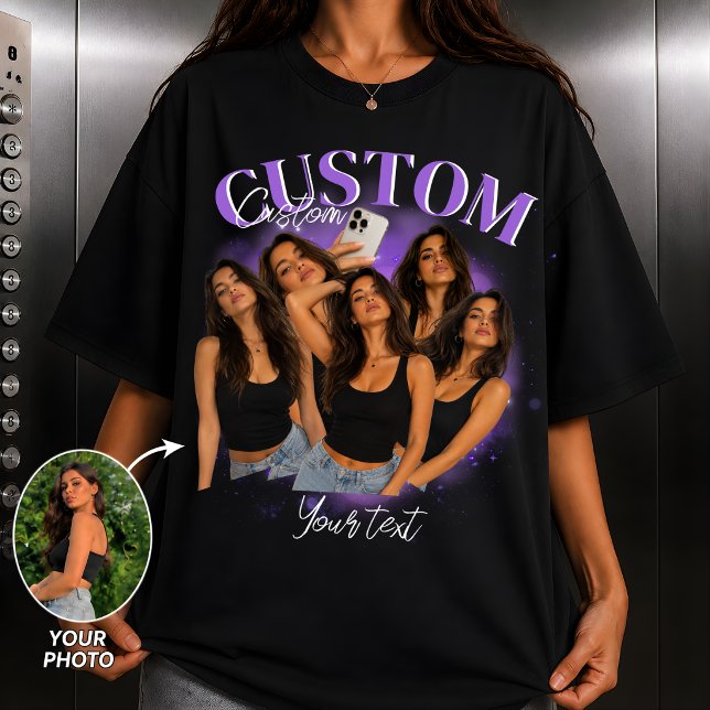 Camiseta de Rap Personalizada de Contrafação, Gráf (Criador carregado)