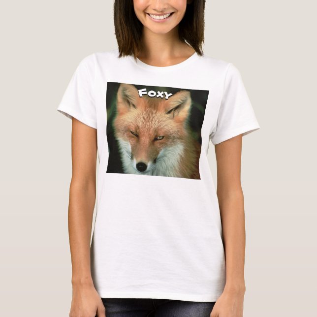 Camiseta de raposa, teia de raposa, roupas de vida (Frente)