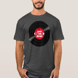 Camiseta de Registro de Vinilo Rockin Birthday par
