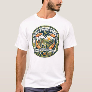 Camiseta de Resiliência e Suporte a Terremotos