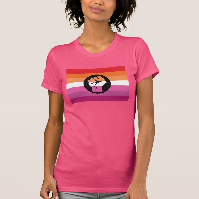 Camiseta de Resistência ao Orgulho Lésbico (Frente)
