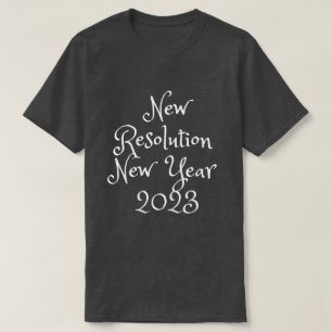 Camiseta de resolução 2023 para mulheres