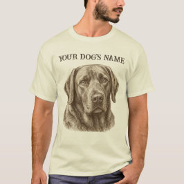 Camiseta de retrato de cachorro personalizada, nom
